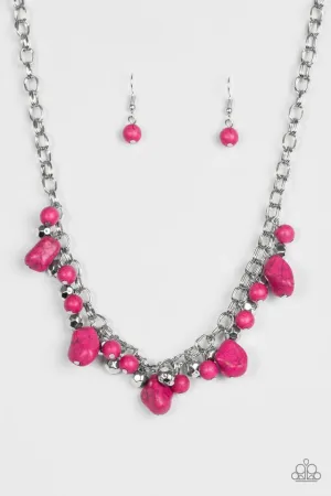 Paparazzi Necklace ~ Paleo Princess - Pink