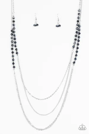 Paparazzi Necklace ~ Shimmer Showdown - Blue