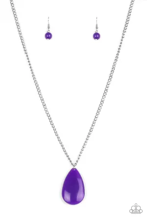 Paparazzi Necklace ~ So Pop-YOU-lar - Purple