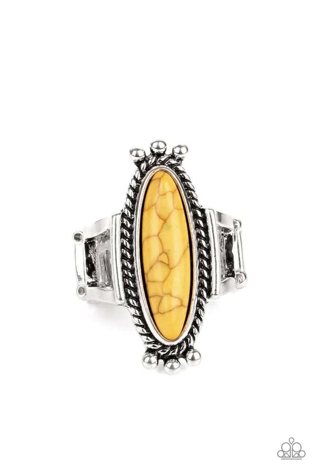 Paparazzi Ring ~ Sahara Escape - Yellow