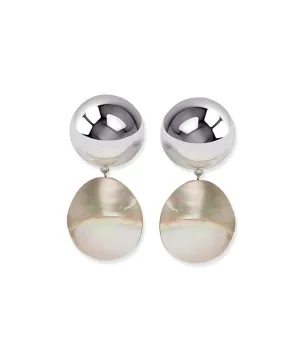 Rodan Pearl Earrings (Clip On ) in Silver