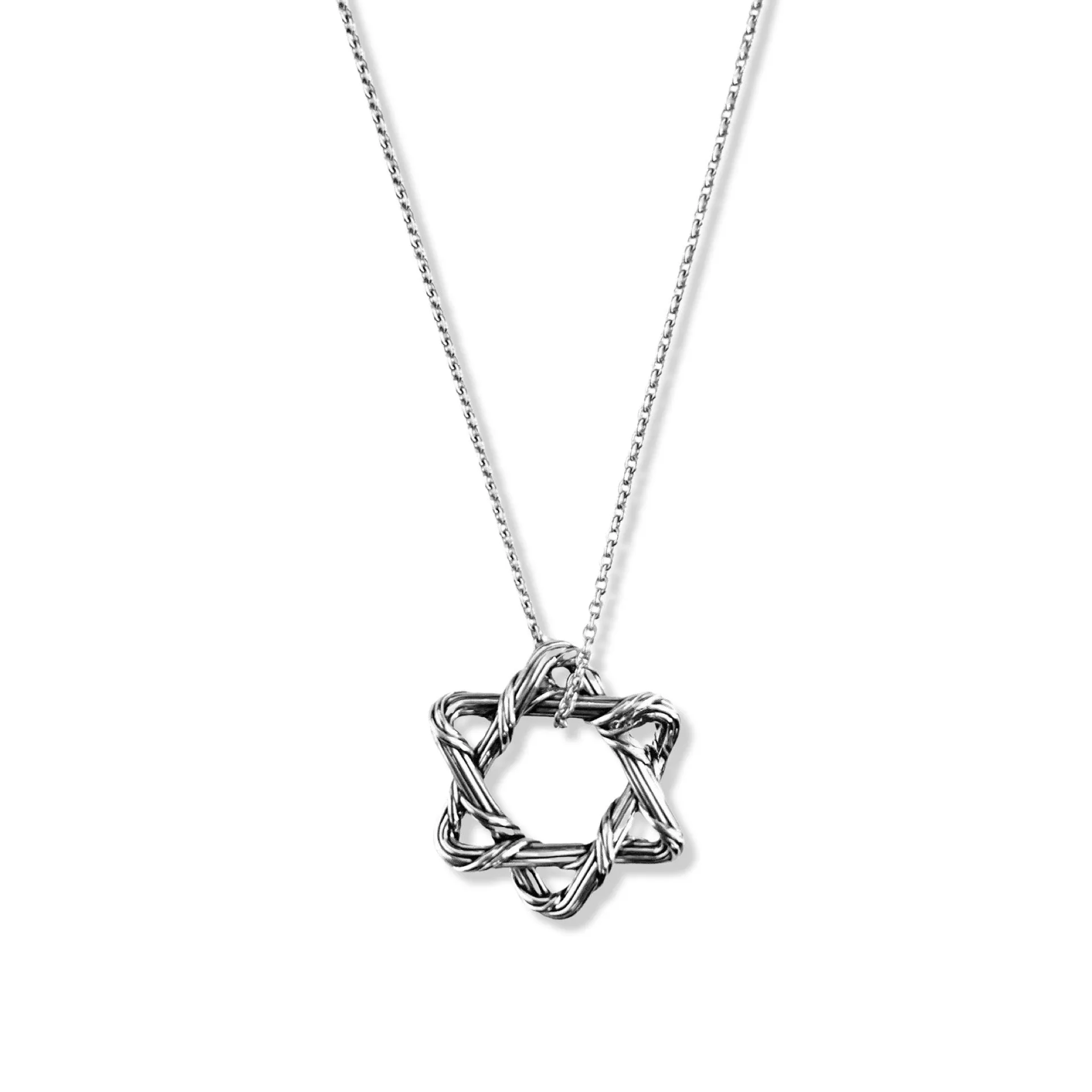 Signature Classic Mini Star of David Necklace in sterling silver