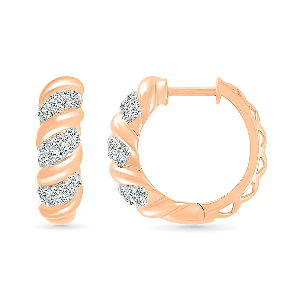 Sparkly and Chic Twisted Earrings