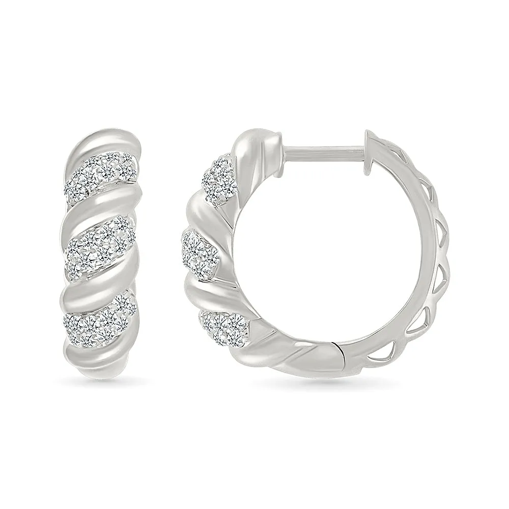 Sparkly and Chic Twisted Earrings