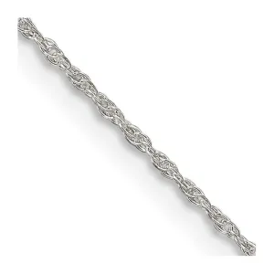 Sterling Silver 1.25mm Loose Rope Chain Necklace