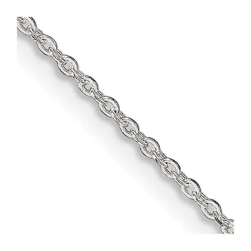 Sterling Silver 1mm Flat Link Cable Chain Necklace