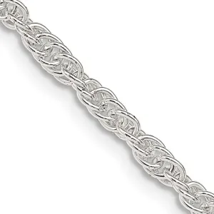 Sterling Silver 2.75mm Loose Rope Chain Necklace