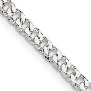 Sterling Silver Polished 3.15mm Curb Chain Necklace