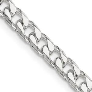 Sterling Silver Polished 5mm Curb Chain Necklace