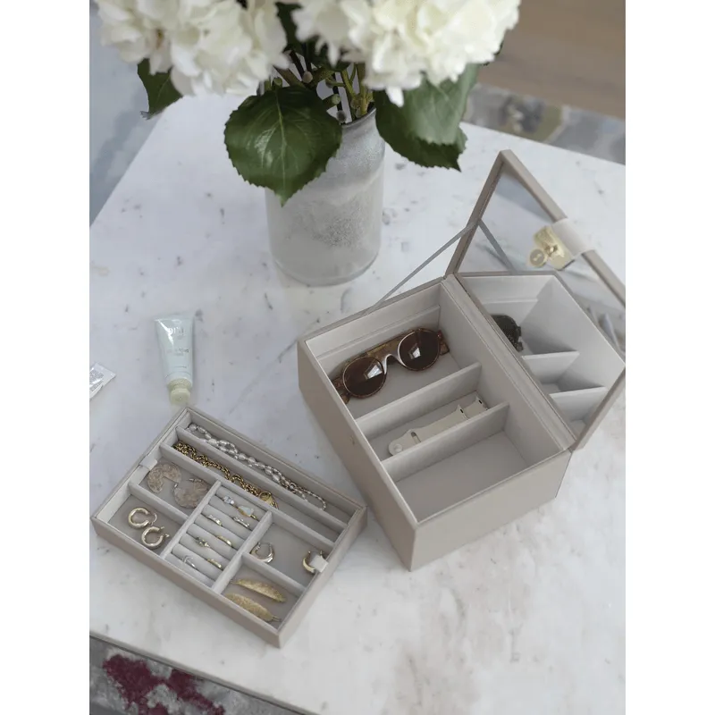 Taupe Classic Two Tone Jewellery Box