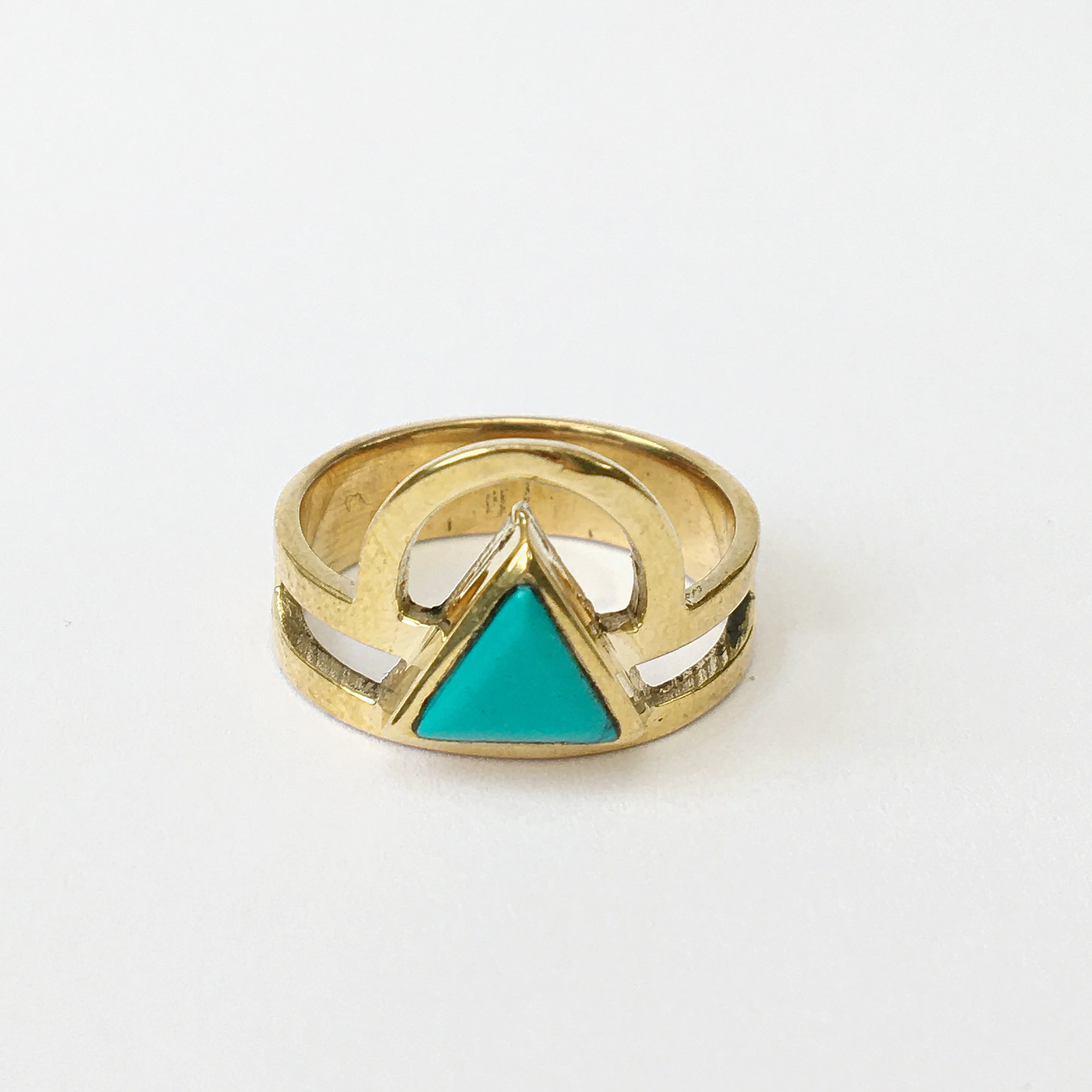 Tonje Prism Ring - Turquoise