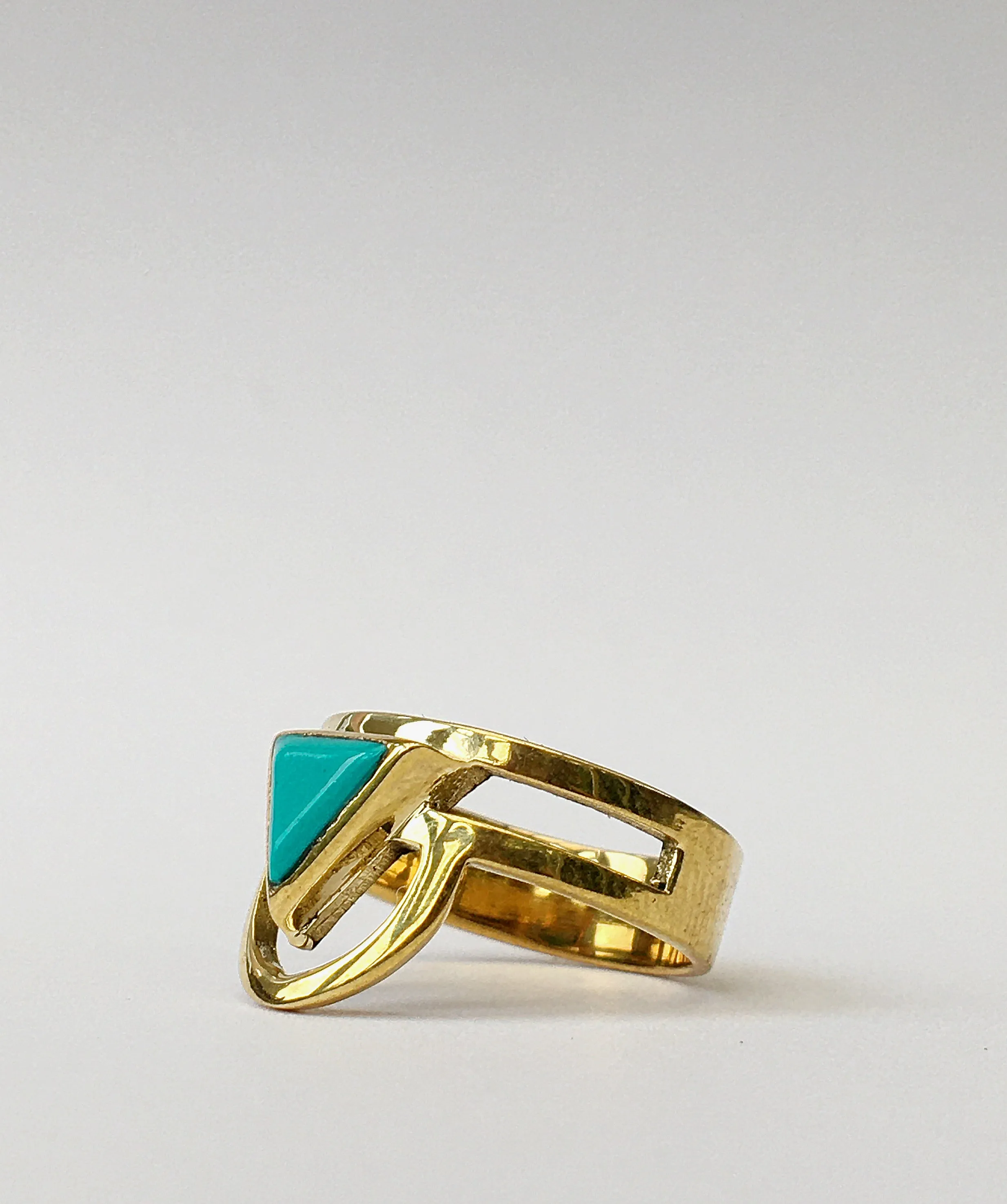 Tonje Prism Ring - Turquoise