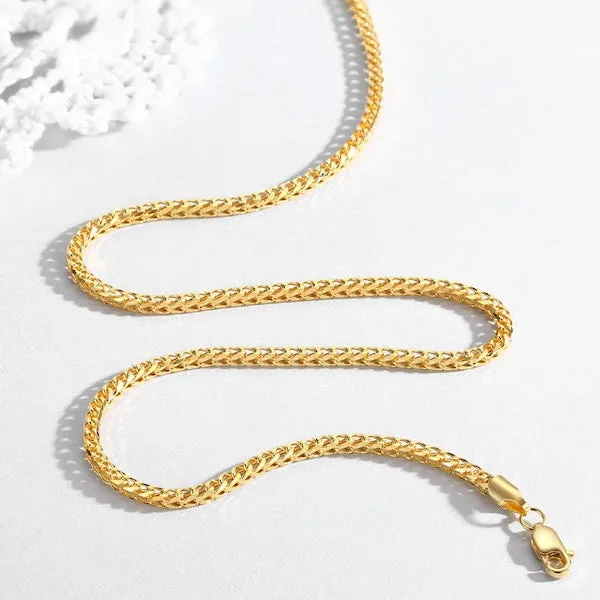 Unisex Foxtail Chain - 2.5mm Width