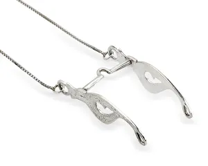 Western Bit Necklace, Sterling Silver