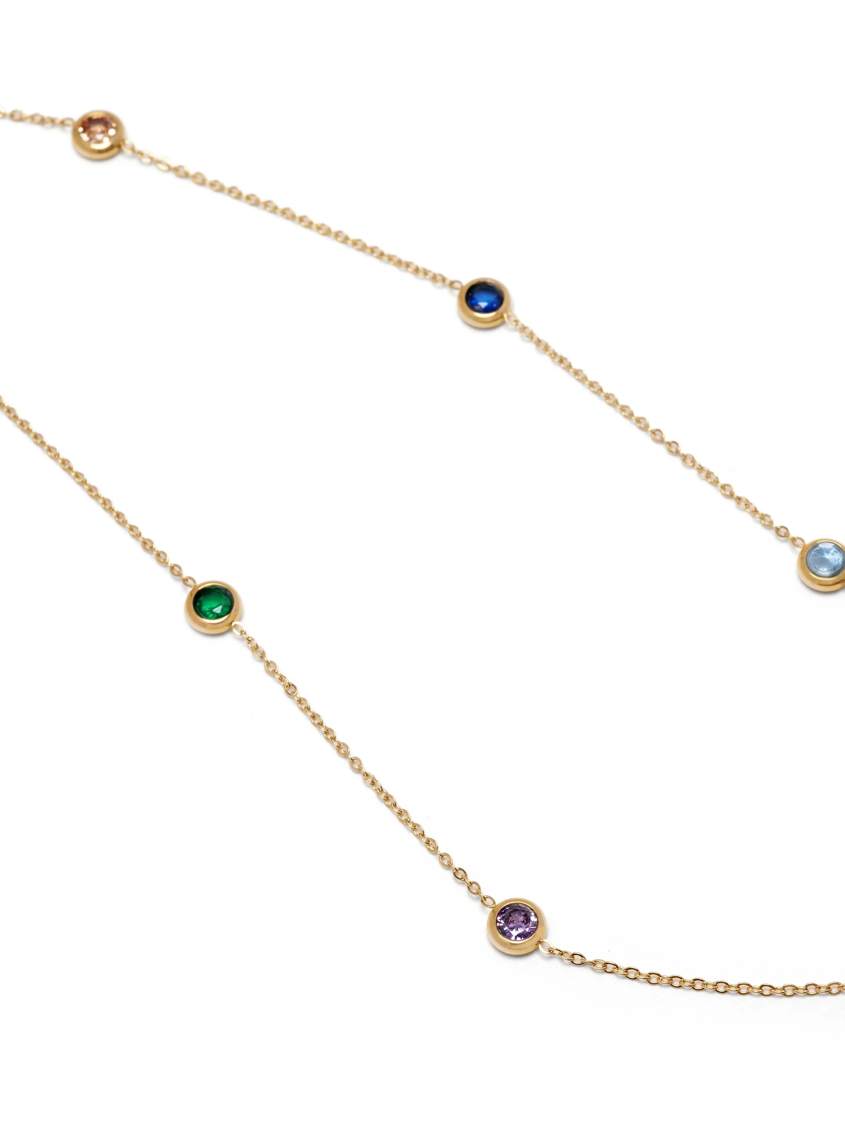 Women's Multi Gemstone Necklace