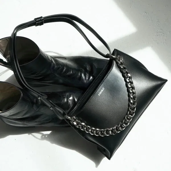 X Nihilo Everly Leather Handbag Black