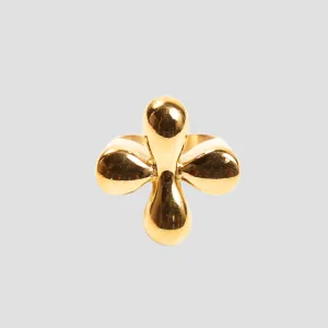 XL 18k Gold Flower Ring